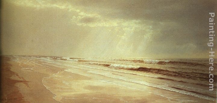 William Trost Richards Beach with Sun Drawing Water